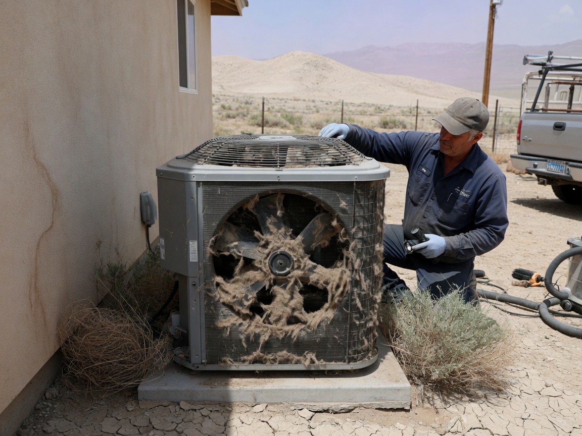 How to Inspect Your AC Condenser for Dust Buildup Near Winnemucca